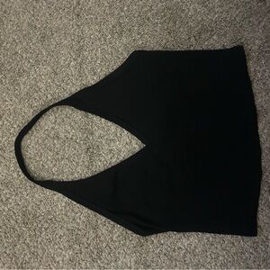 Black Halter Top